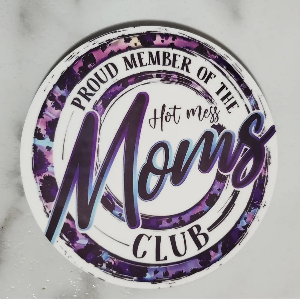Hot Mess Mom's Club 2 Pack Coasters